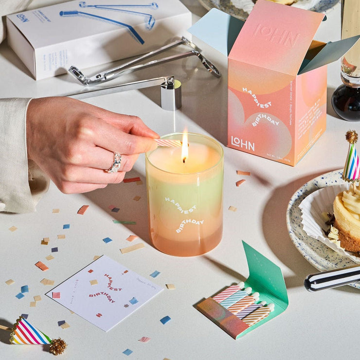 BDAY Gift Bundle - Happiest Bday, Candle Care Set